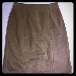 Kenar skirt vegan suede lined skirt